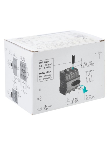 Выключатель-разъединитель модульный ВРМ-2 3P 125А | код MVR20-3-125 | IEK фото 7