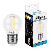 Лампа светодиодная 7Вт 230В E27 6400К LB-52 FERON 38222