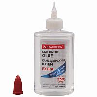 Клей канцелярский EXTRA BRAUBERG, 150 мл, с дозатором, 228406 | код 228406 | BRAUBERG