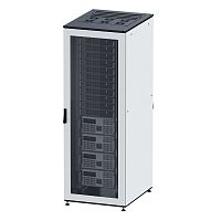 Собранный напольный 19 IT-CQE, 42U 800х800 двери стекло/сплошная, RAL7011/7035 | код R5DC4288GS | DKC