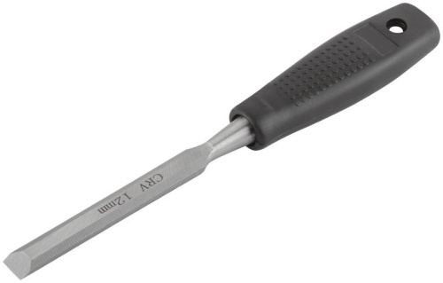 Стамеска CrV с пластиковой ручкой 12мм FIT 43112 фото 2
