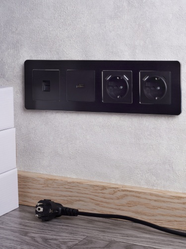 BRITE Розетка HDMI РHDMI-0-БрЧ черный | код BR-H10-K02 | IEK фото 7