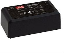 Источник питания AC-DC, 30Вт, вход 85...264В AC 47...440 Гц, 120...370B DC, выход 5В/6А, изоляция 3000В AC, в корпусе на плату 69.5x39x24мм, -30...+70C | код IRM-30-5 | MeanWell