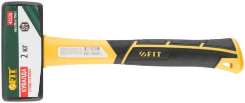 Кувалда кованая, фиберглассовая усиленная ручка Профи 2,0 кг | код 45226 | FIT фото 6 Кувалда кованая, фиберглассовая усиленная ручка Профи 2,0 кг | код 45226 | FIT фото 6