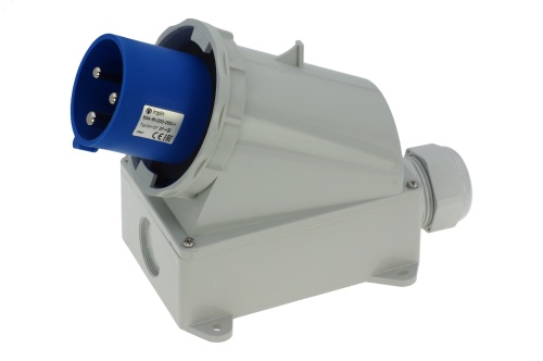 Вилка настенная 63A/230V/1P+N+E/IP67 | код CA1107 | INPIN Вилка настенная 63A/230V/1P+N+E/IP67 | код CA1107 | INPIN