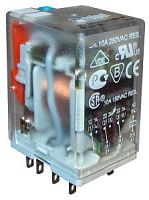 Реле R3N-2013-23-1220-WT 10А, 3CO, 220В пост., мех.инд., тест-кнопка | код 861586 | Relpol
