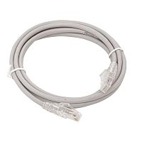 Патч-корд кат.5E UTP неэкранир. PVC сер. 2.0м TERACOM PRO | код TRP-5EUTP-PVC-2M-GY | EKF