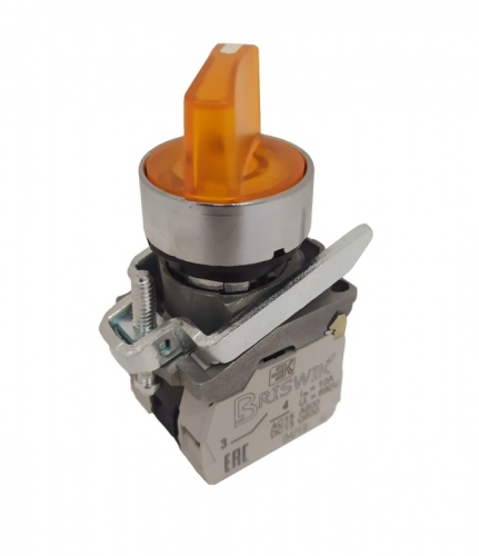 Переключатель Briswik КПЕ 2112 -РЛС 220В желтый IP40 УХЛ3 10А 1но+2нз | код aD-XG-0Ai-7433 | Briswik Переключатель Briswik КПЕ 2112 -РЛС 220В желтый IP40 УХЛ3 10А 1но+2нз | код aD-XG-0Ai-7433 | Briswik