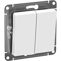 Выключатель 2-кл. Atlasdesign Aqua IP44 (сх. 5) 10AX механизм бел. | код ATN440151 | Schneider Electric