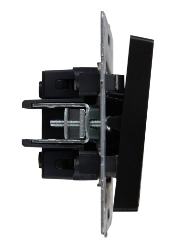 BRITE Выключатель 2-клавишный с индикацией 10А ВС10-2-1-БрЧ черный | код BR-V20-1-10-K02 | IEK фото 3