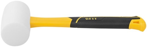Киянка 65мм 680г фибергласовая ручка резинов. бел. FIT 45519 фото 3