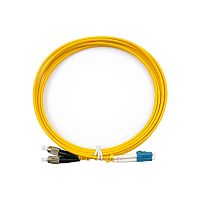 Патч-корд оптический LANMASTER, LSZH, дуплексный, LC/UPC-FC/UPC, SM OS2, 1.5 м | код LAN-2LC-2FC/SU-1.5 | LANMASTER