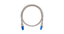 Шнур коммутационный NIKOMAX U/UTP 4 пары, Кат.6 (Класс E), 250МГц, 2хRJ45/8P8C, T568B, заливной, с защитой защелки, многожильный, BC (чистая медь), 24AWG (7х0,205мм), PVC нг(А), серый, 10м | код NMC-PC4UE55B-100-GY | NIKOMAX