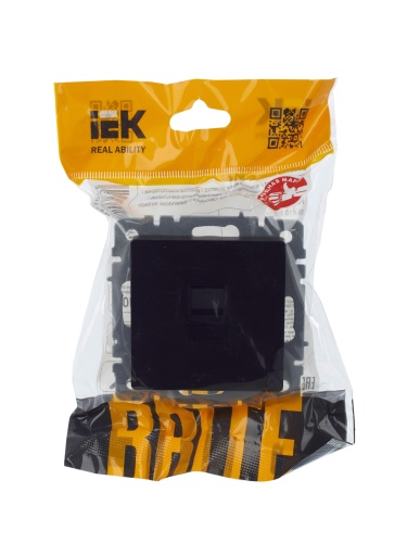 BRITE Розетка компьютерная RJ45 кат.5E РК10-БрЧ черный | код BR-K10-1-K02 | IEK фото 6