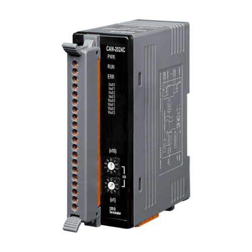 CAN-2024C CR CANopen module of 4-channel 14-bit analog output module | код 00-06065283 | ICP DAS