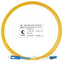 Cabeus FOP(s)-9-LC-SC-10m Шнур оптический simplex LC-SC 9/125 sm 10м LSZH | код 8343c | Cabeus