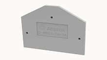 D-WS2.5-TW-TA-01P-11-00Z(H), Концевая крышка, для WS2.5-TW-TA, серый, шт | код 11060000113 | DEGSON