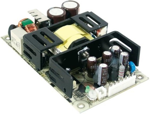 Источник питания AC-DC, med, 75Вт, вход 89…264В AC, 47…63 Гц /127…370В DC, выход 15В/6.7A, рег. вых 14.2…16.5В, изоляция 4000V AC, открытая плата 127х76х31мм, -20…+70С. | код RPS-75-15 | MeanWell