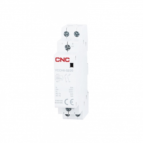 Модульный контактор YCCH6 25/10 16A 1P DC24В 1НО | код A033859 | CNC