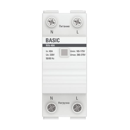 Реле напряжения (сквозное подкл,) RVb-40A Basic | код rvb-40a | EKF фото 3