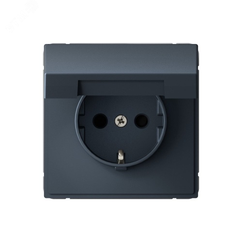 Розетка ArtGallery 16А IP20 с заземл. защ. шторки с крышкой механизм грифель | код GAL000746 | Systeme Electric