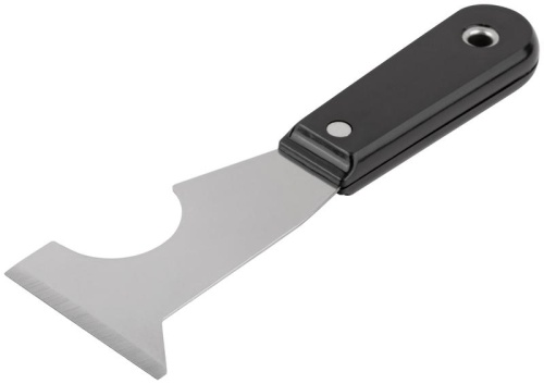 Шпатель многофункциональный малярный, пластиковая ручка Профи 63 мм | код 6650 | FIT Шпатель многофункциональный малярный, пластиковая ручка Профи 63 мм | код 6650 | FIT