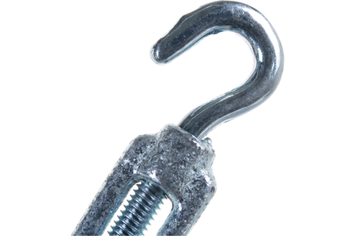 Талреп DIN 1480 М14 крюк-крюк оцинкованный | код DIN1480-М14-HH | Крепдил