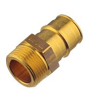 Штуцер Q&E 25 х 3/4' НР DR-латунь | код 1047862 | Uponor