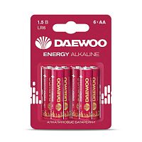 Элемент питания алкалиновый AA/LR6 1.5В Energy Alkaline BL- 6 (блист. 6шт) DAEWOO 5057067