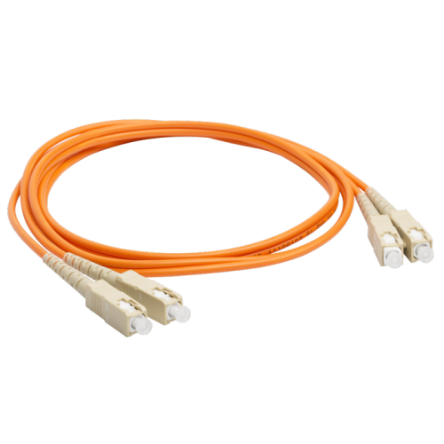 Патч-корд оптический LANMASTER, LSZH, дуплексный, SC/PC-SC/PC, MM 50/125, 5.0 м | код LAN-2SC-2SC/OM2-5.0 | LANMASTER