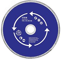 Диск отрезной алмазный сплошной (влажная резка), для работы с кафелем, 115х1.9х5.0х22.2 мм | код 37201М | MOS