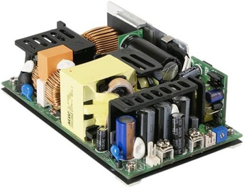 Источник питания AC-DC, med, 499.2Вт (309.6Вт без обдува), ККМ, вход 80…264В AC 47…63Гц, 117…370B DC, выход 24В/20.8А (12.9А без обдува), рег. вых. 22.8…25.2В, изоляция 4000В AC, в кожухе 130х86х43мм, -30…+70С | код RPS-500-24-C | MeanWell