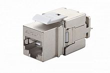 Модуль розеточный Keystone категории 6A FTP 1xRJ45 прямой совместим с Q-Tool | код 16B-EA-07SL | Eurolan