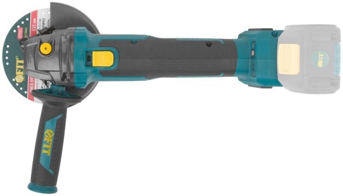 Шлифмашина угловая аккумуляторная 20 В, 3500/8500 об/мин, КлК 125 мм, 1,7 кг, 2 частоты вращения, бесщеточный, коробка | код 79914 | FIT фото 9 Шлифмашина угловая аккумуляторная 20 В, 3500/8500 об/мин, КлК 125 мм, 1,7 кг, 2 частоты вращения, бесщеточный, коробка | код 79914 | FIT фото 9