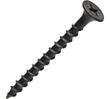 Саморез гипсокартон/металл 3,5х45 черный | код screw-GM-45 | Крепдил