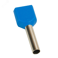 Наконечник штыревой втулочный под два провода НШвИ2 OptiKit T-Shv2-PVC- 2,5-12(100шт) | код 278050 | КЭАЗ