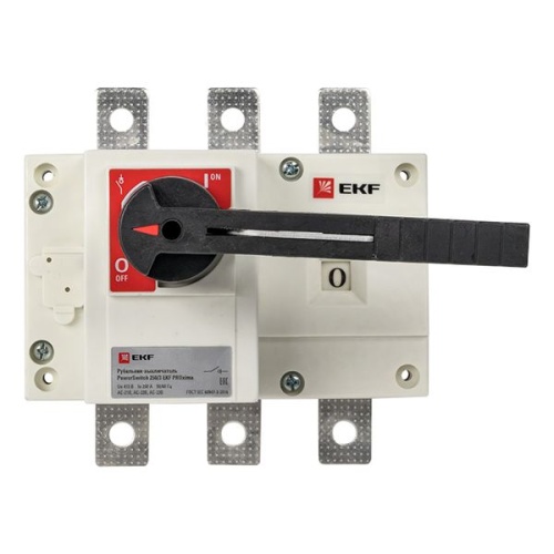 Рубильник-выключатель 250A 3P c рукояткой управления для прямой установки PowerSwitch PROxima | код psds-250-3 | EKF фото 3
