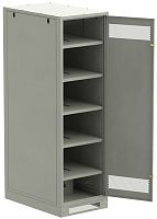 Шкаф LINEA B (пустой) 2000х600х950мм металлическая дверь серый | код LB35-20H69-M | ITK