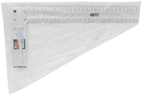 Угольник столярный литой профи 300мм алюм. FIT 19553 фото 3 Угольник столярный литой профи 300мм алюм. FIT 19553 фото 3
