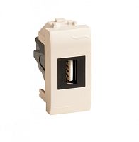 USB 2.0 розетка, Brava, сл кость, 1 мод. | код 75200S | DKC