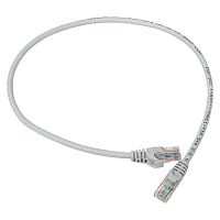 Патч-корд кат.5E UTP неэкранир. LSZH сер. 0.5м TERACOM PRO | код TRP-5EUTP-LSH-05M-GY | EKF