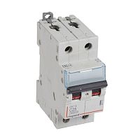 Модульный автоматический выключатель DX3-E 2 полюса, 25А, х-ка C | код. 407279 | Legrand 