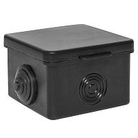 Коробка распаячная КМР-030-036 65х65х50 4 мембранных ввода черн. | код plc-kmr2-030-036-b | EKF