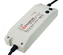 Источник питания AC-DC, 60Вт, IP64, вход 90…305В AC, 47…63Гц/127…431В DC, ККМ, выход 30В/2А, изоляция 3750В AC, в кожухе 161х61.5х35, -40…+50С. Рег-ка вых. тока по кабелю | код HLN-60H-30B | MeanWell