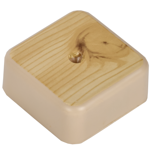 Коробка распаячная КМ41205-04 для открытой проводки 50х50х20мм сосна | код UKO10-050-050-020-K34-E | IEK фото 3