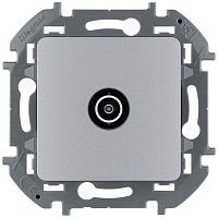 Механизм розетки проходной TV Inspiria 14дБ 5-862мГц алюм. Leg | код 673862 | Inspiria(группа Legrand)