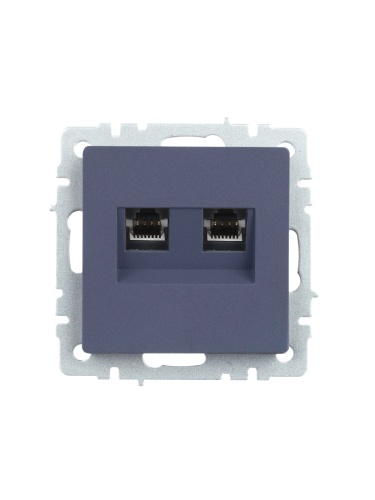 BRITE Розетка двойная RJ11+RJ45 кат.5E РК/Т12-БрМ маренго | код BR-KT20-O-1-K35 | IEK фото 2 BRITE Розетка двойная RJ11+RJ45 кат.5E РК/Т12-БрМ маренго | код BR-KT20-O-1-K35 | IEK фото 2