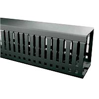 555 6080BK, KKD 6080, Перфорированный короб с крышкой, 60x80 (ШxВ) Черный | код 0.0.0.5.556080BK | KLEMSAN