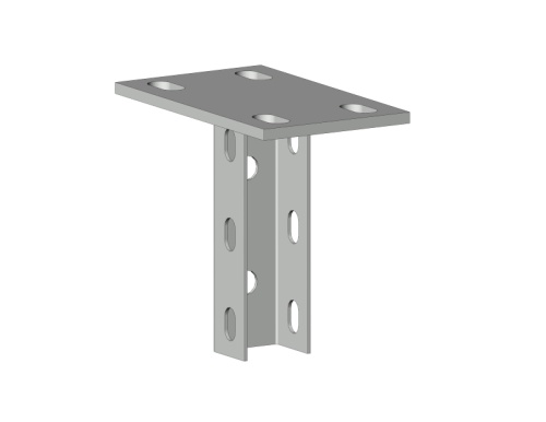 Кронштейн потолочный одинарный 115 мм HDZ (2,5 мм) | код kp115 | EKF