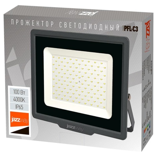 Прожектор светодиодный ДО-100Вт 4000К 9000Лм IP65 | код 5045705 | JazzWay фото 5 Прожектор светодиодный ДО-100Вт 4000К 9000Лм IP65 | код 5045705 | JazzWay фото 5